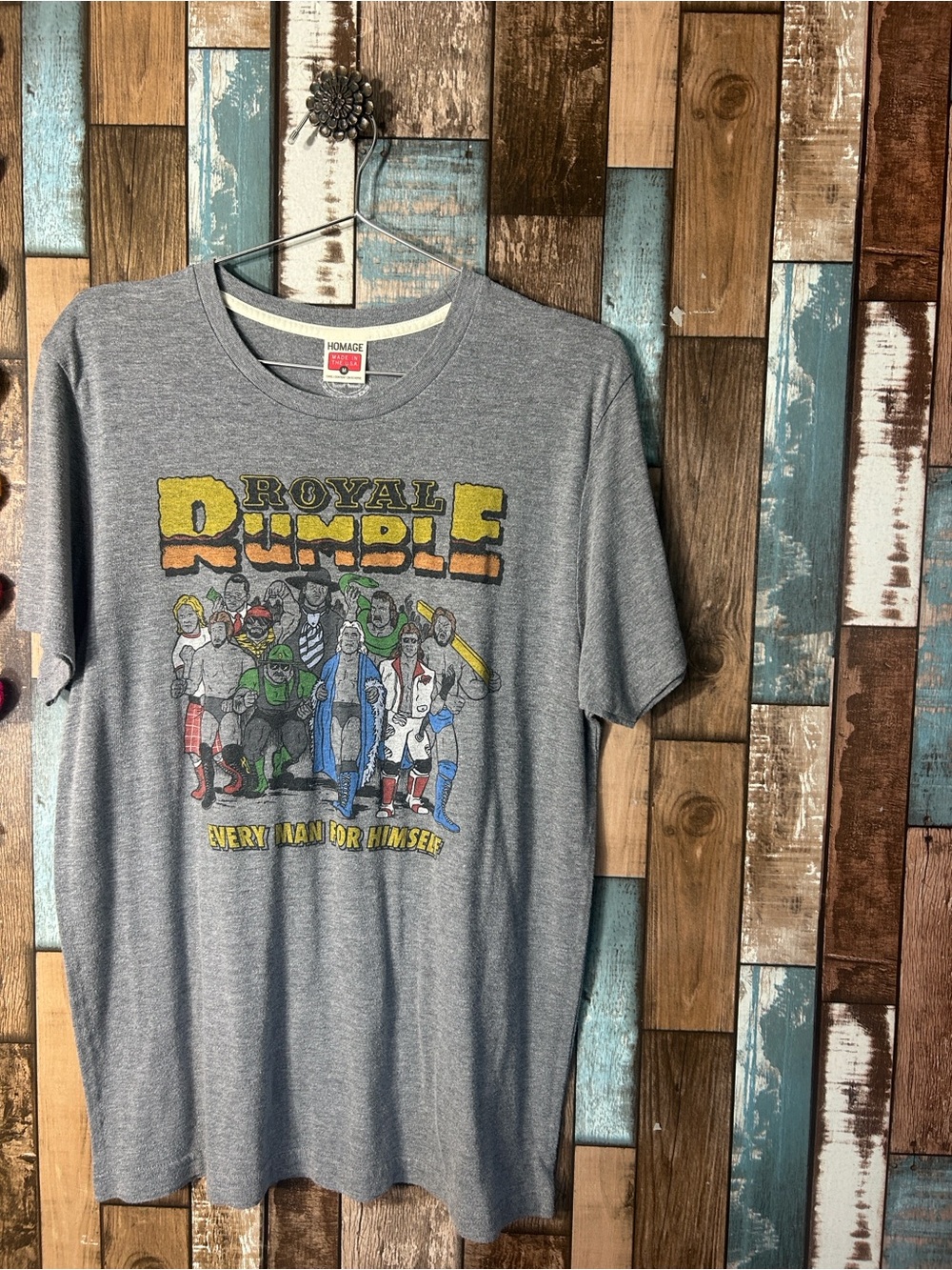 HOMAGE Royal Rumble Gray shirt